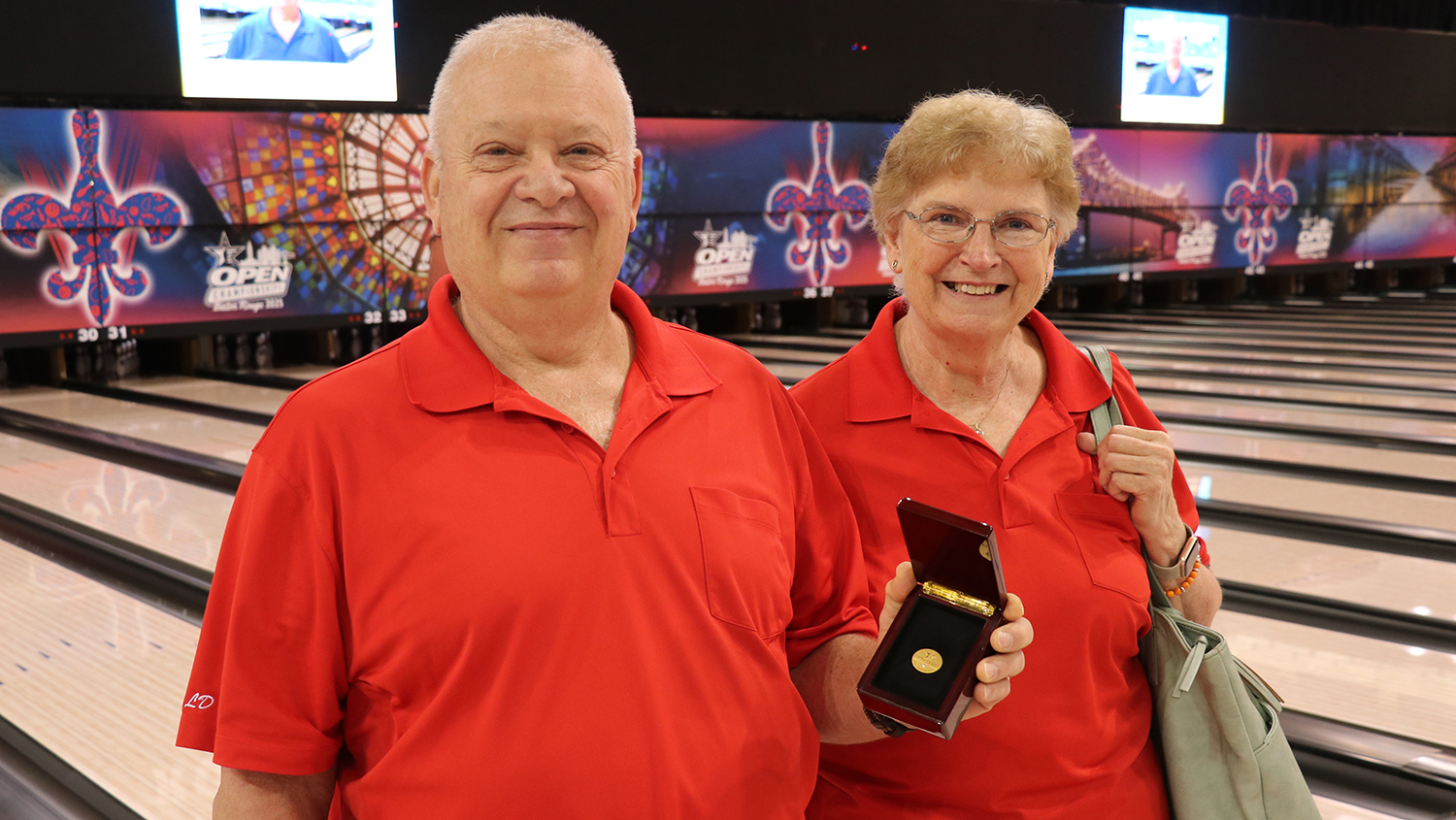 LD Hicks and his wife, Chris, at the 2025 USBC Open Championships